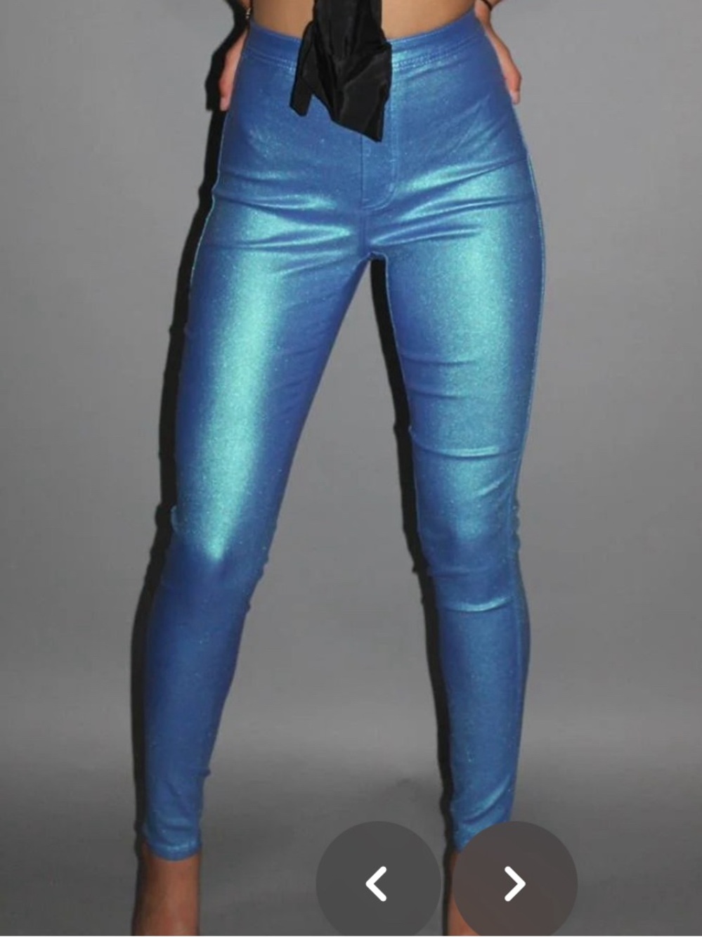 Shimmer High-Waist Blue Skinny Pants - purchased to see the Backstreet Boys